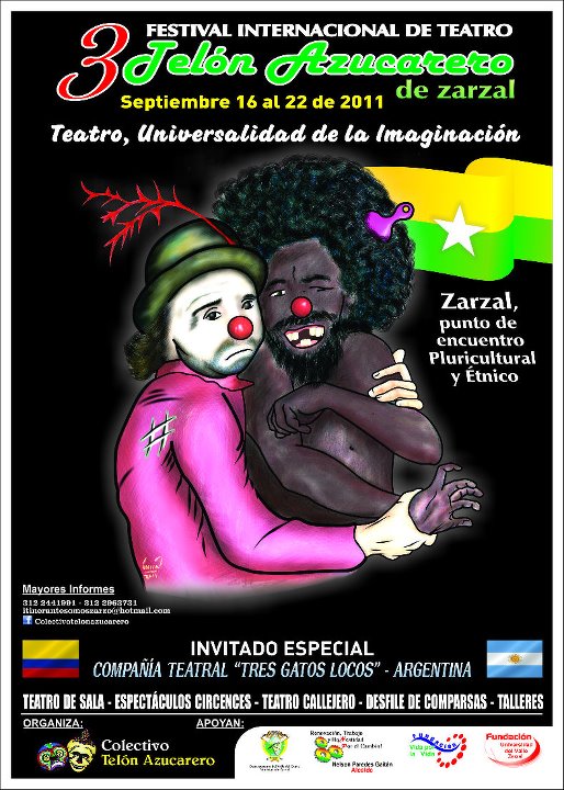 Afiche III FESTIVAL INTERNACIONAL DE TEATRO TELÓN AZUCARERO